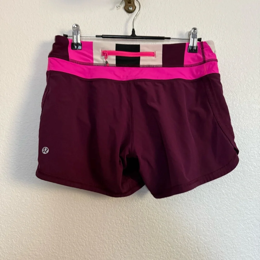 Lululemon Groovy Run Shorts in Plum Raspberry Glo Light 4